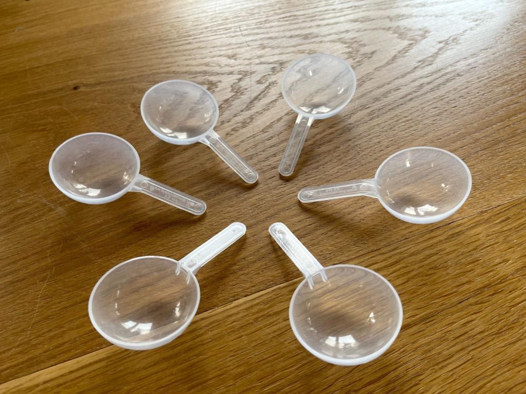 6 handige maatschepjes (= 1 maat / 25 ml), Overige typen, Kunststof, Nieuw, Ophalen of Verzenden