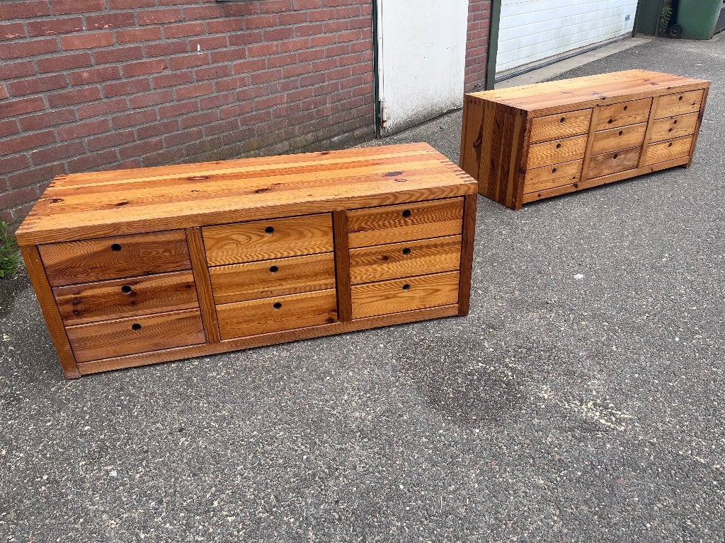 Dressoir 2 stuks ATE Apeldoorn houtwerk Hattem vintage retro, Huis en Inrichting, Kasten | Dressoirs, Ophalen, Gebruikt, 150 tot 200 cm