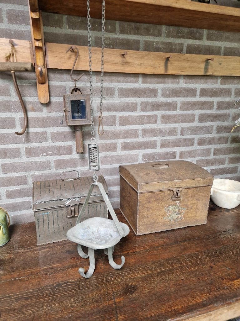 antieke mijnwerkers zeepschaal, Ophalen of Verzenden