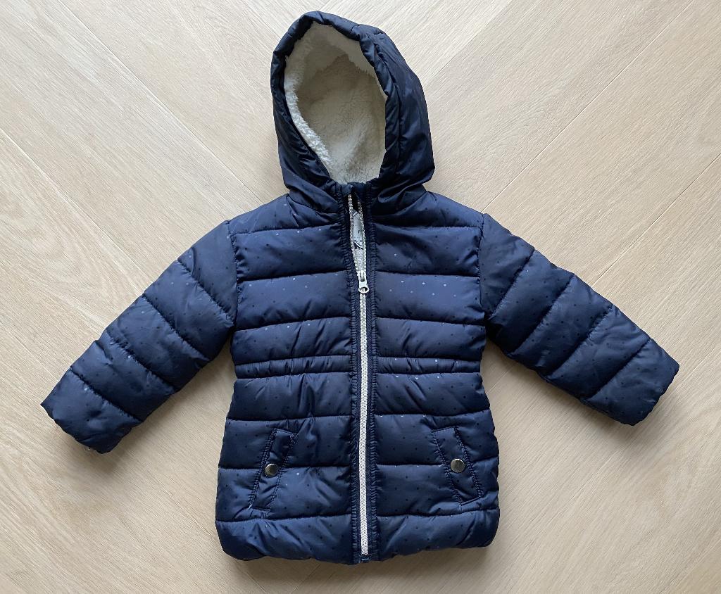 Winterjas / jas donker blauw maat 80 | babykleding meisje, Ophalen of Verzenden, Zo goed als nieuw, Meisje, Jasje
