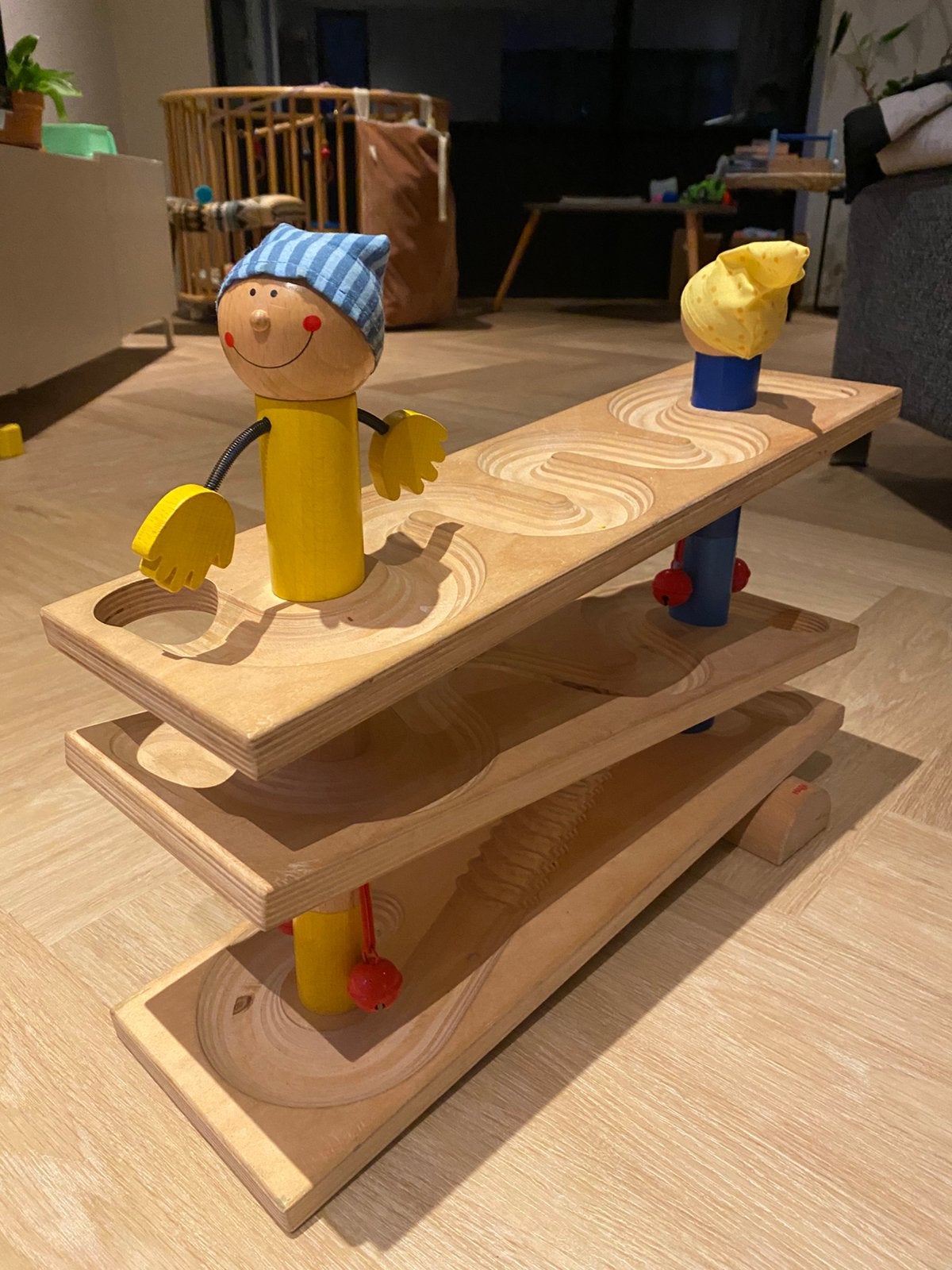 HABA knikkerbaan, Ophalen, Zo goed als nieuw, Rechthoekig, Hout