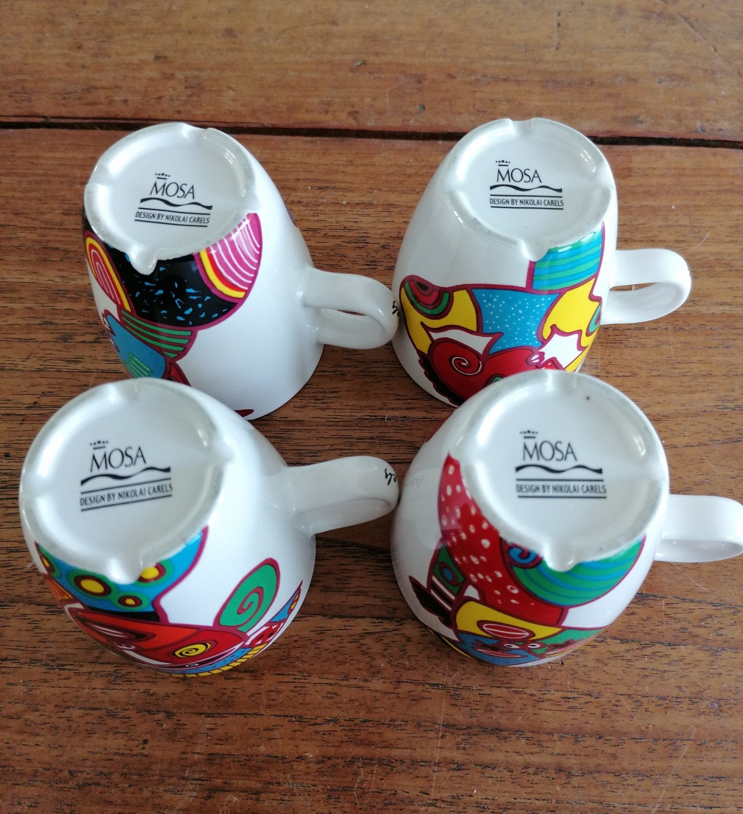 DE koffiemokken met kleurrijke afbeelding, Ophalen of Verzenden