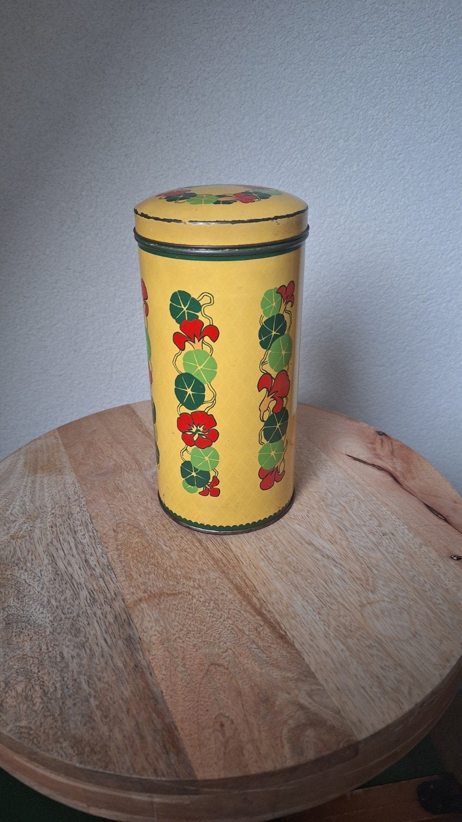 Brocante beschuitblik Verkade, Verzamelen, Blikken, Ophalen of Verzenden, Gebruikt, Beschuit, Verkade