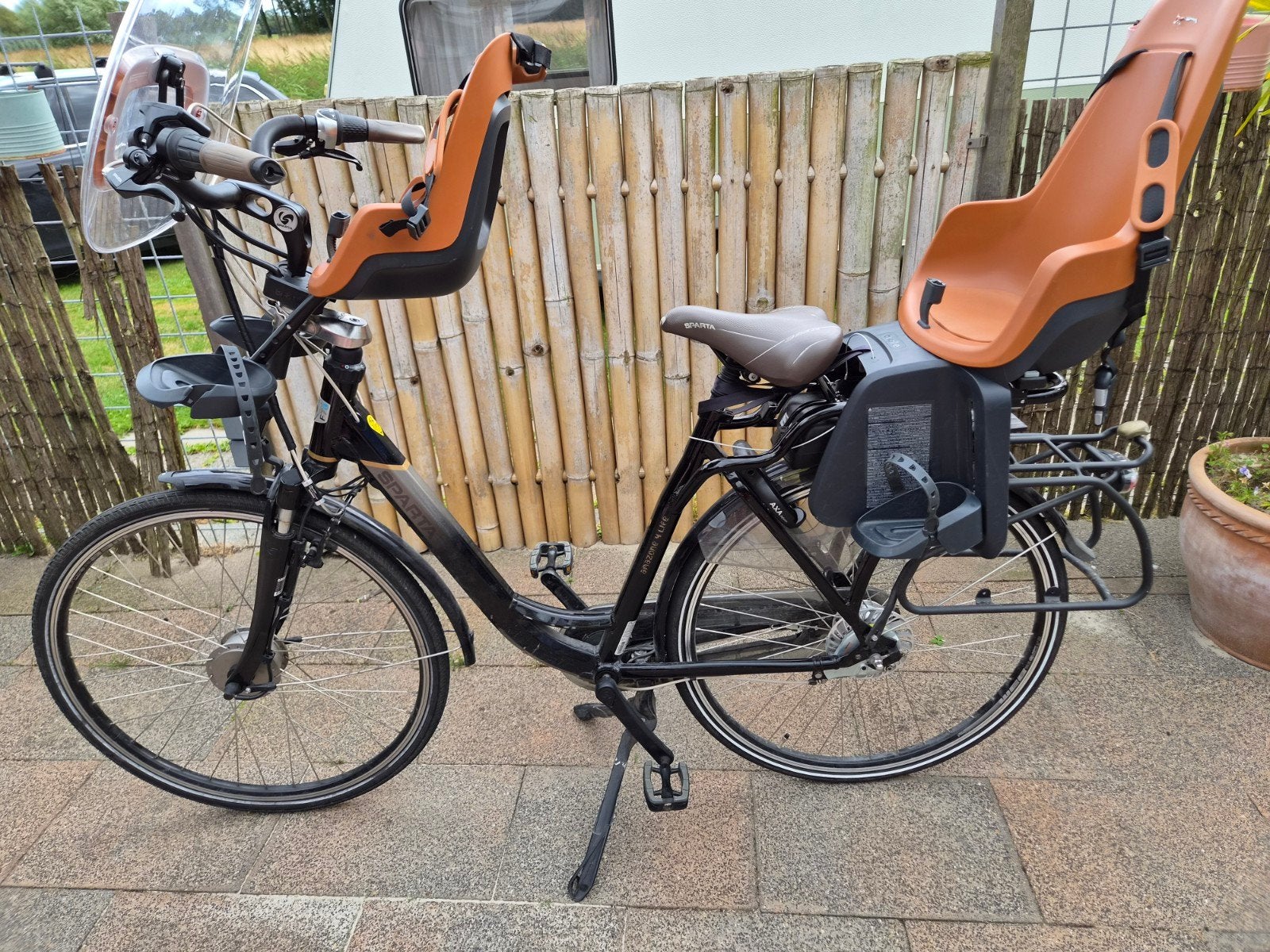 Elektrische Sparta Amazone 4-Life Moederfiets, Ophalen, 2 zitjes, Gebruikt, Sparta