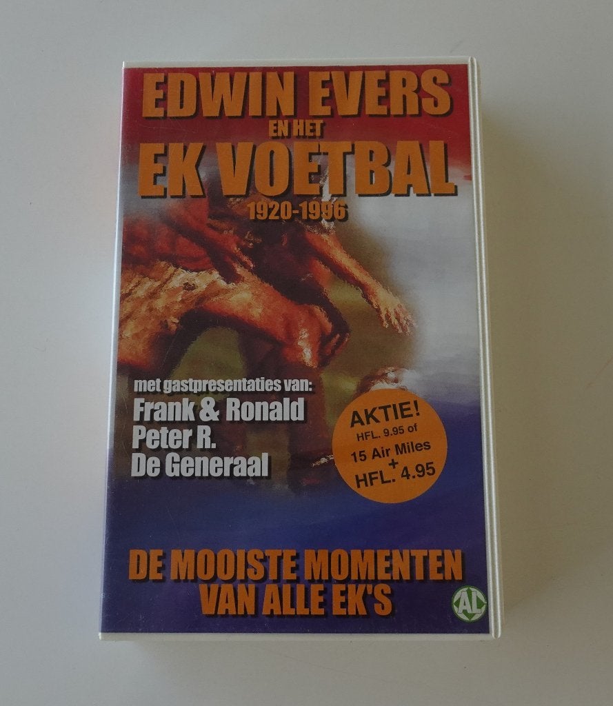 De Mooiste Momenten van Alle EK's met Edwin Evers op VHS, Alle leeftijden, Ophalen, Zo goed als nieuw, Documentaire