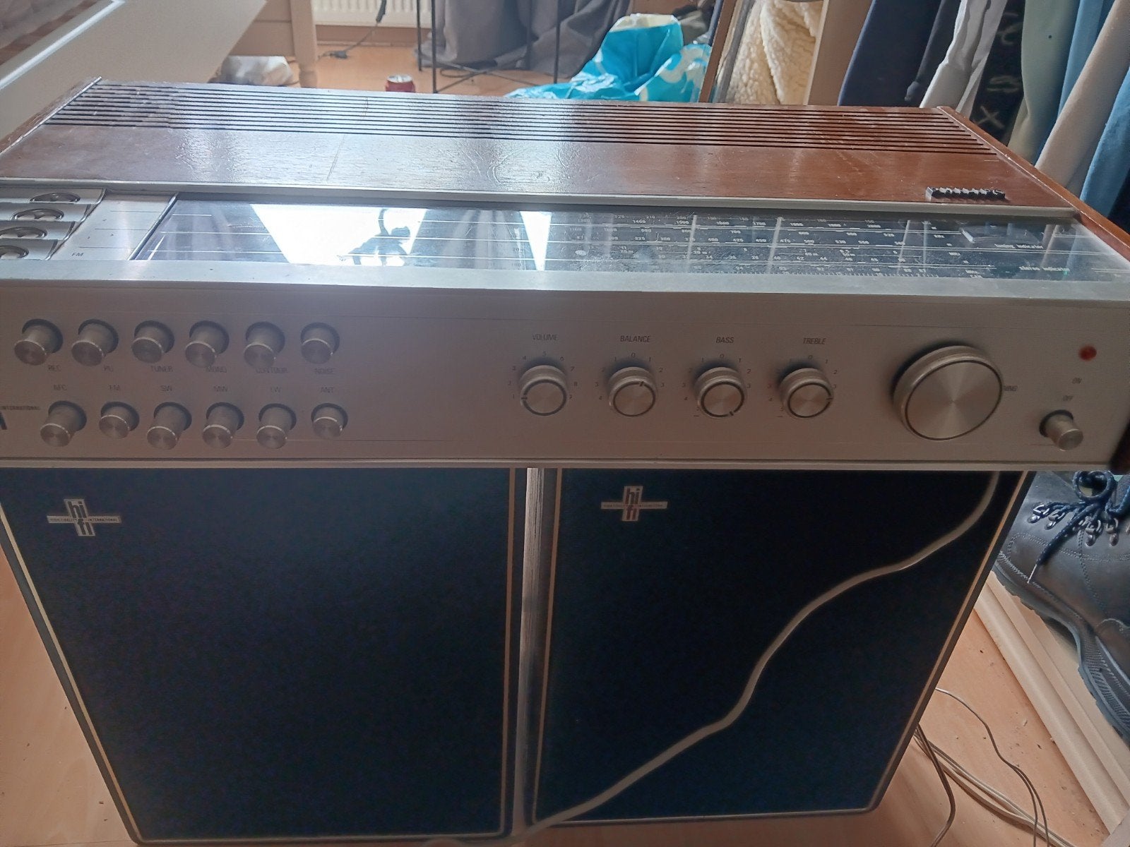 Vintage Philips Stereo Installatie met Speakers, Audio, Tv en Foto, Philips, Gebruikt, Tuner of Radio, Losse componenten
