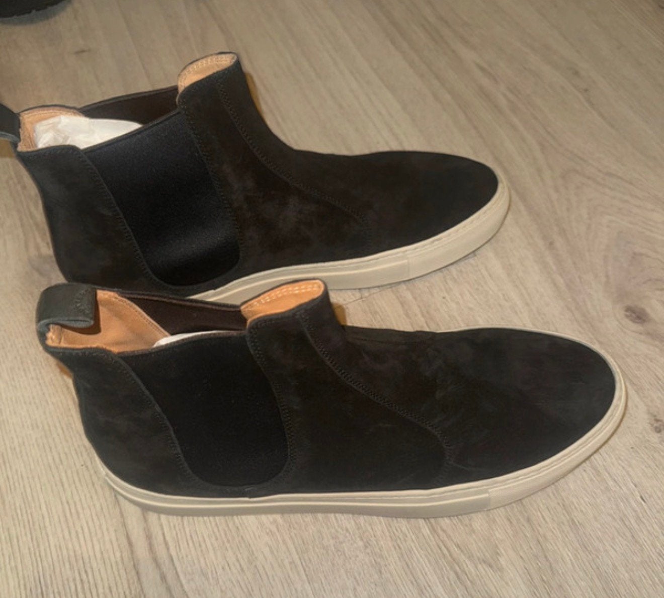 Zwarte suède Chelsea boots Buttero italy maat 42, Ophalen of Verzenden, Zo goed als nieuw, Zwart, Boots