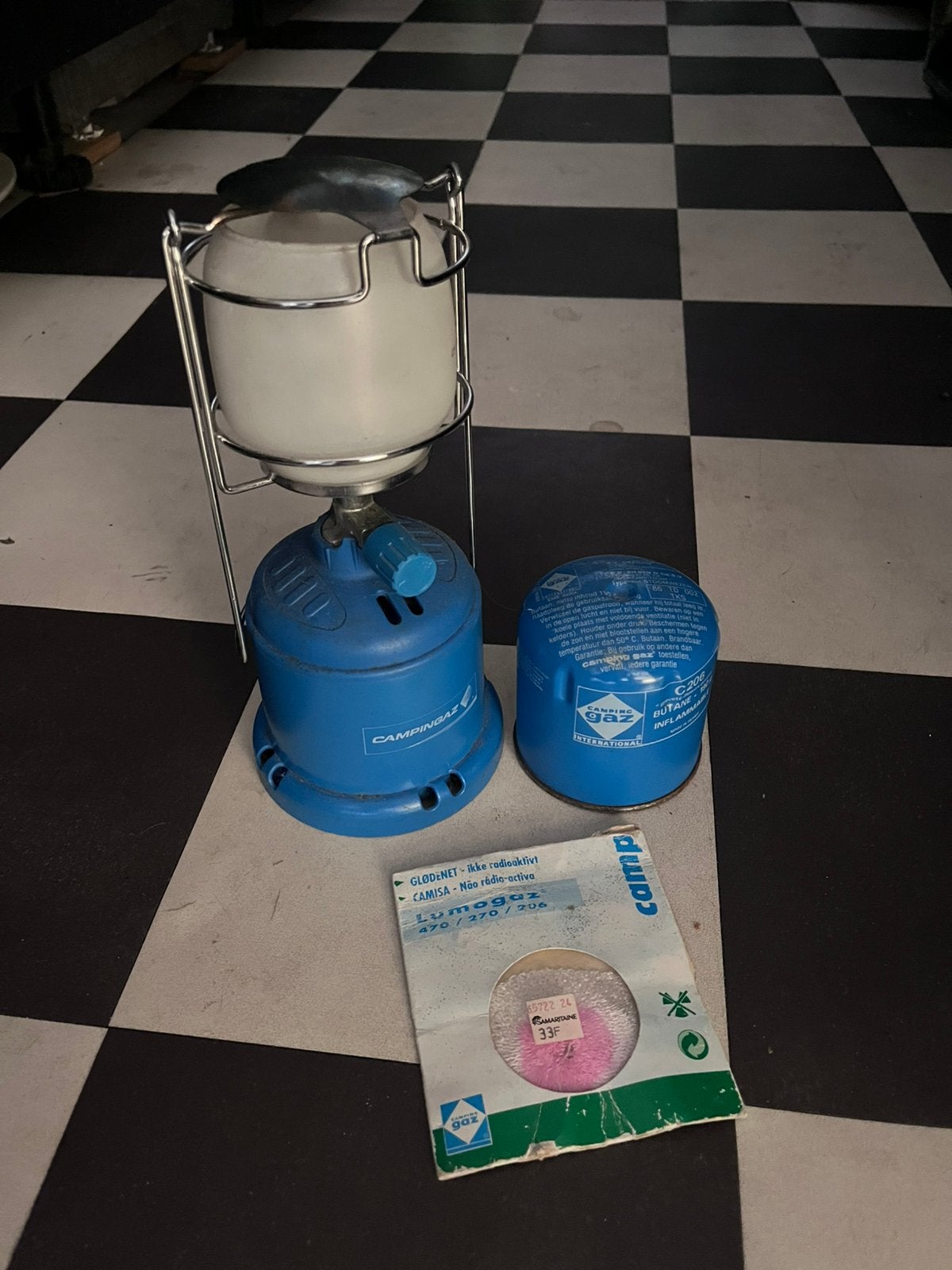 Campingaz Lamp 206, Ophalen, Gebruikt