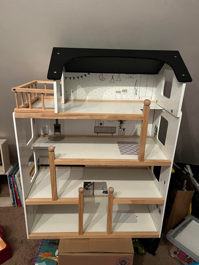Poppenhuis Petite Amélie met toebehoren, Kinderen en Baby's, Speelgoed | Poppenhuizen, Ophalen of Verzenden, Gebruikt, Poppenhuis