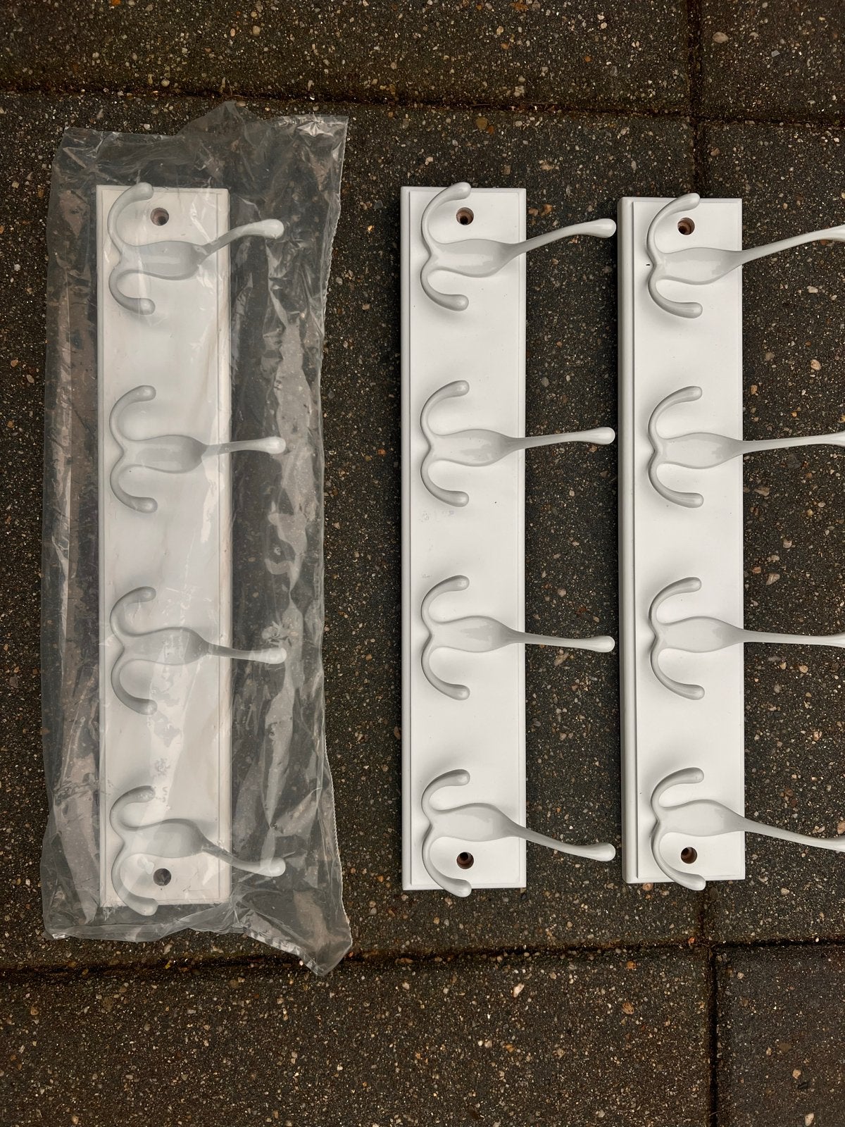 Nieuwe wandkapstokken - set van 3, Wandkapstok, Nieuw, Ophalen of Verzenden, Minder dan 100 cm
