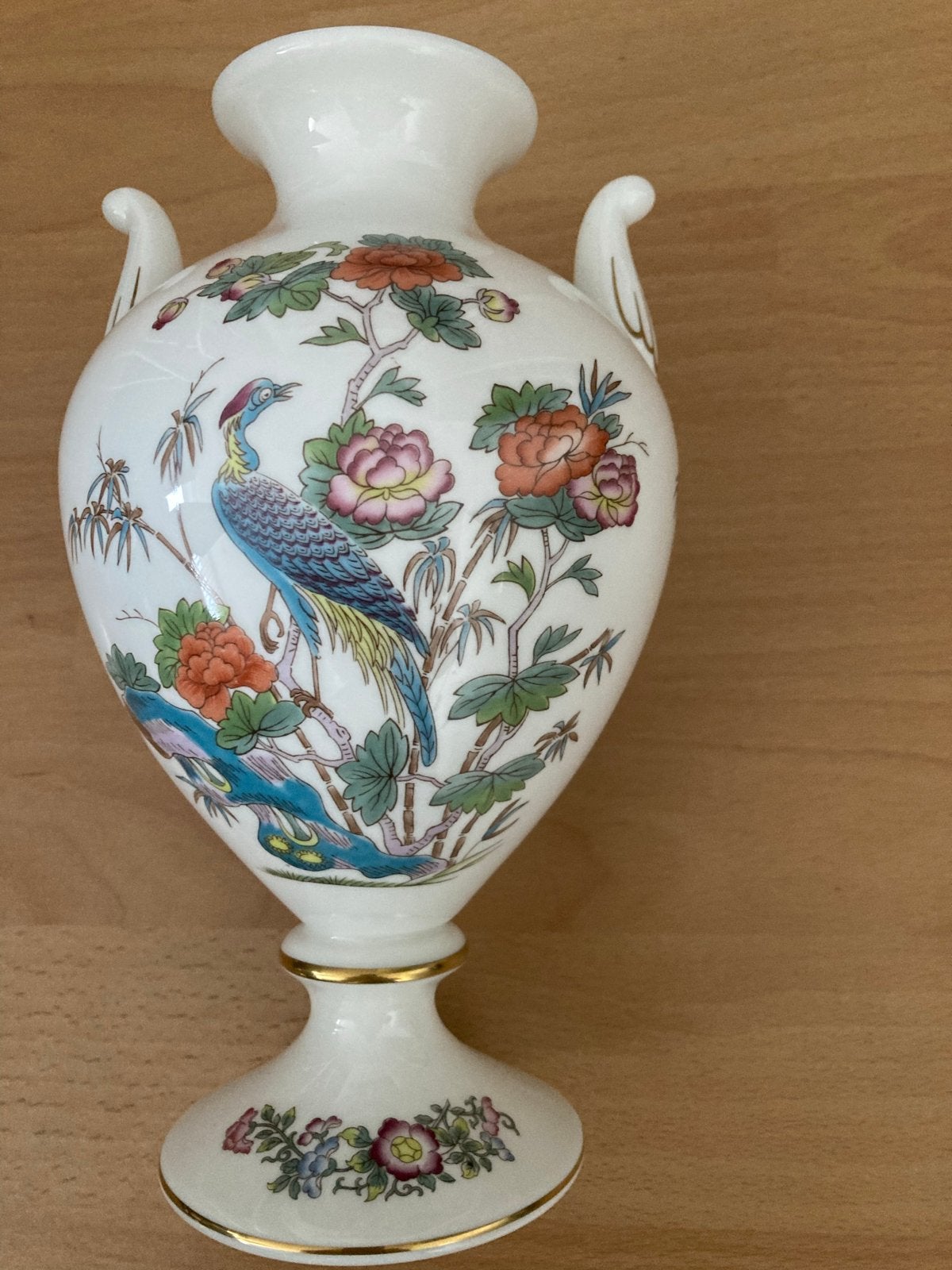 Wedgwood Kutani Crane vaasje met handvatten, Ophalen of Verzenden