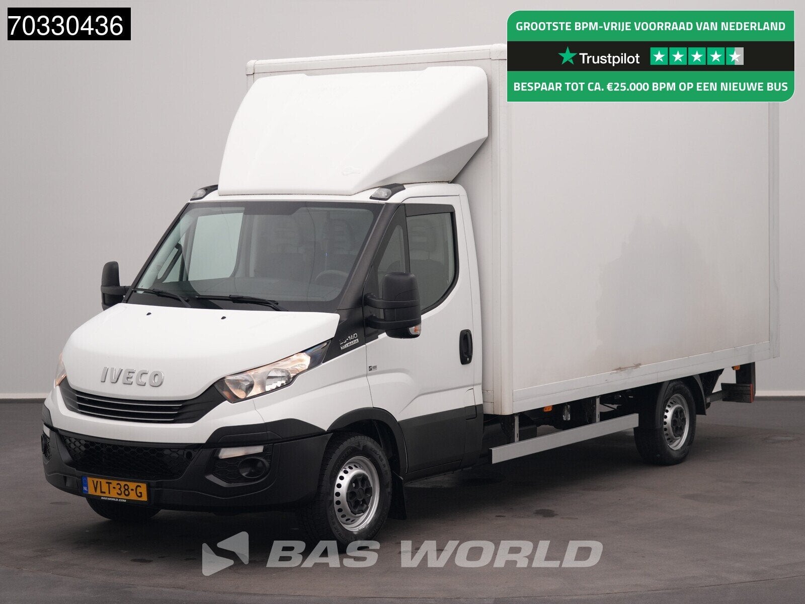 Iveco Daily 35S14 Automaat Laadklep Zijdeur Bakwagen Airco C, Auto's, Bestelauto's, Automaat, Stof, Gebruikt, Euro 6