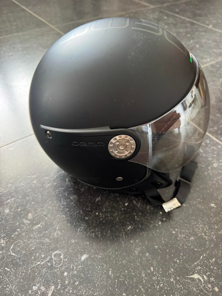 Zwarte Demm Fashion helm maat S nieuw, Overige merken, Jethelm, Ophalen of Verzenden, S