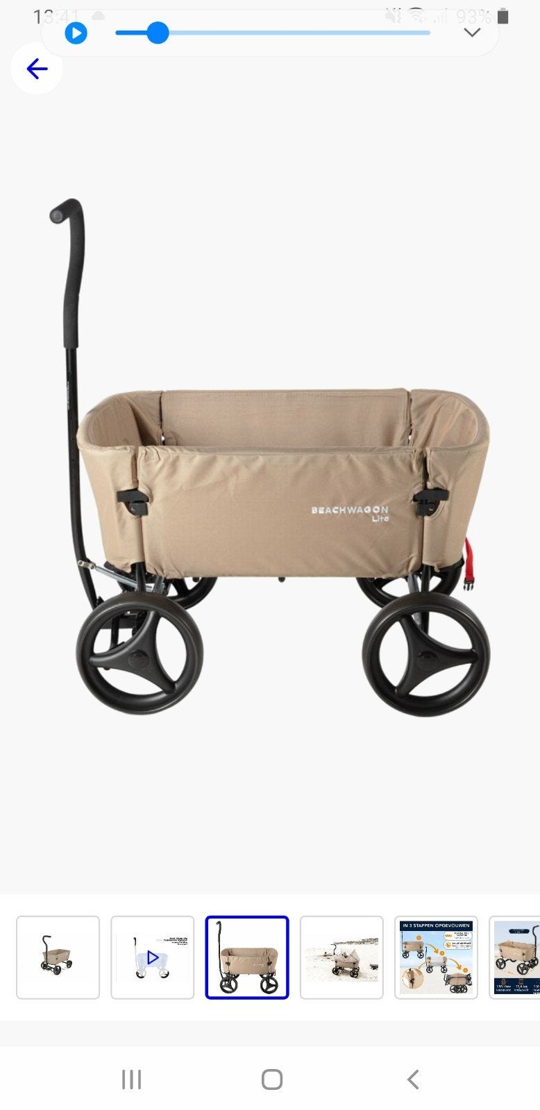Beachwagon Lite - Zo goed als nieuw met extra remsysteem, Ophalen