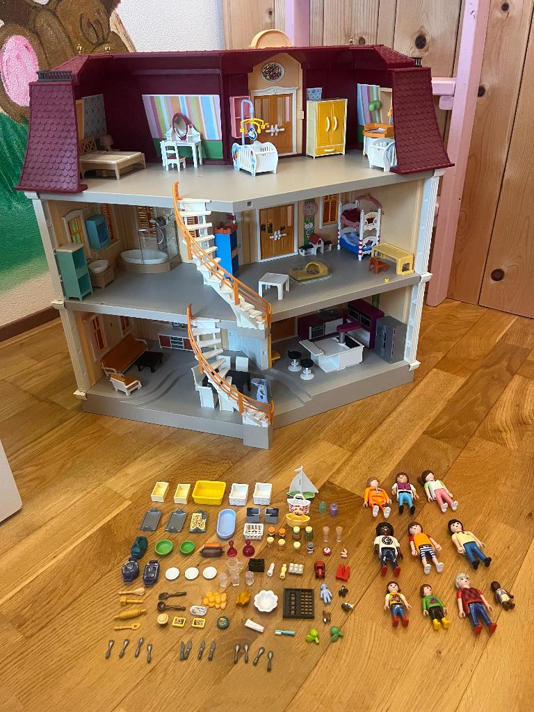 Playmobil groot woonhuis poppenhuis 5302, Kinderen en Baby's, Speelgoed | Playmobil, Ophalen, Gebruikt, Los playmobil