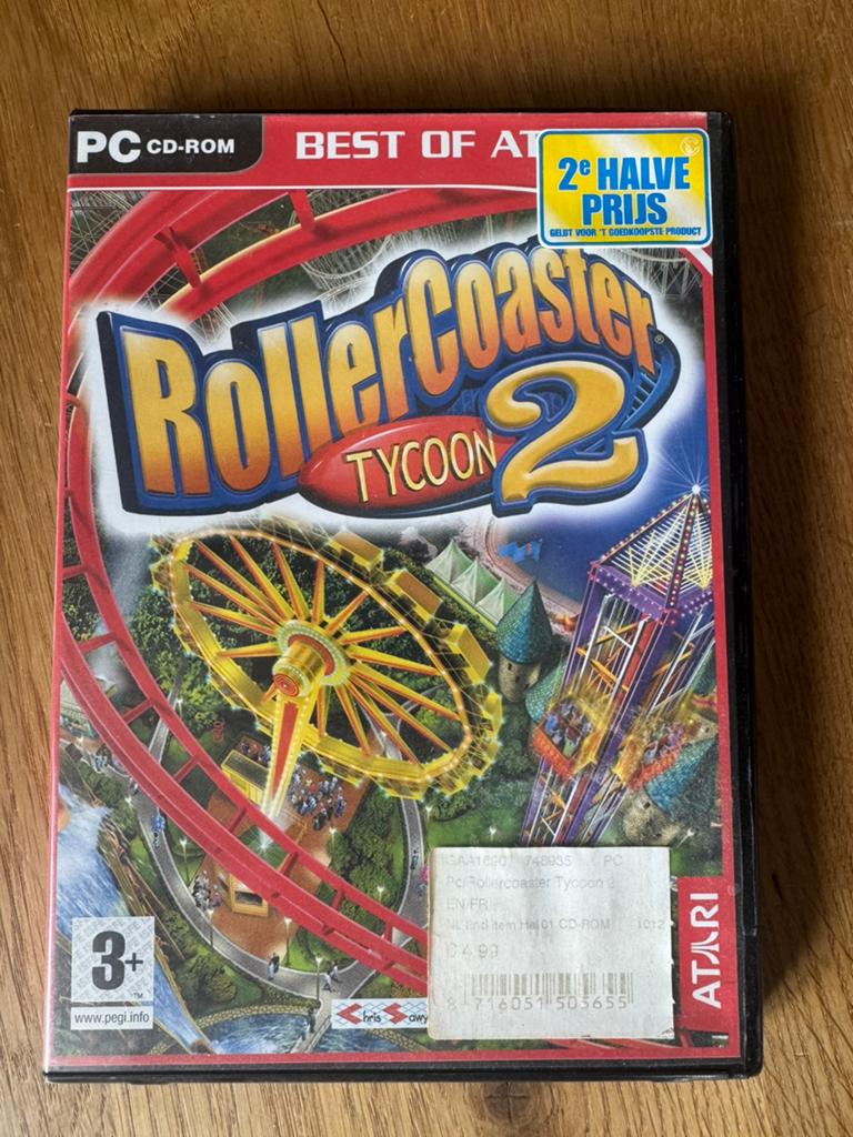 Rollercoaster tycoon 2, Spelcomputers en Games, Games | Pc, Ophalen, 1 speler, Zo goed als nieuw, Vanaf 3 jaar