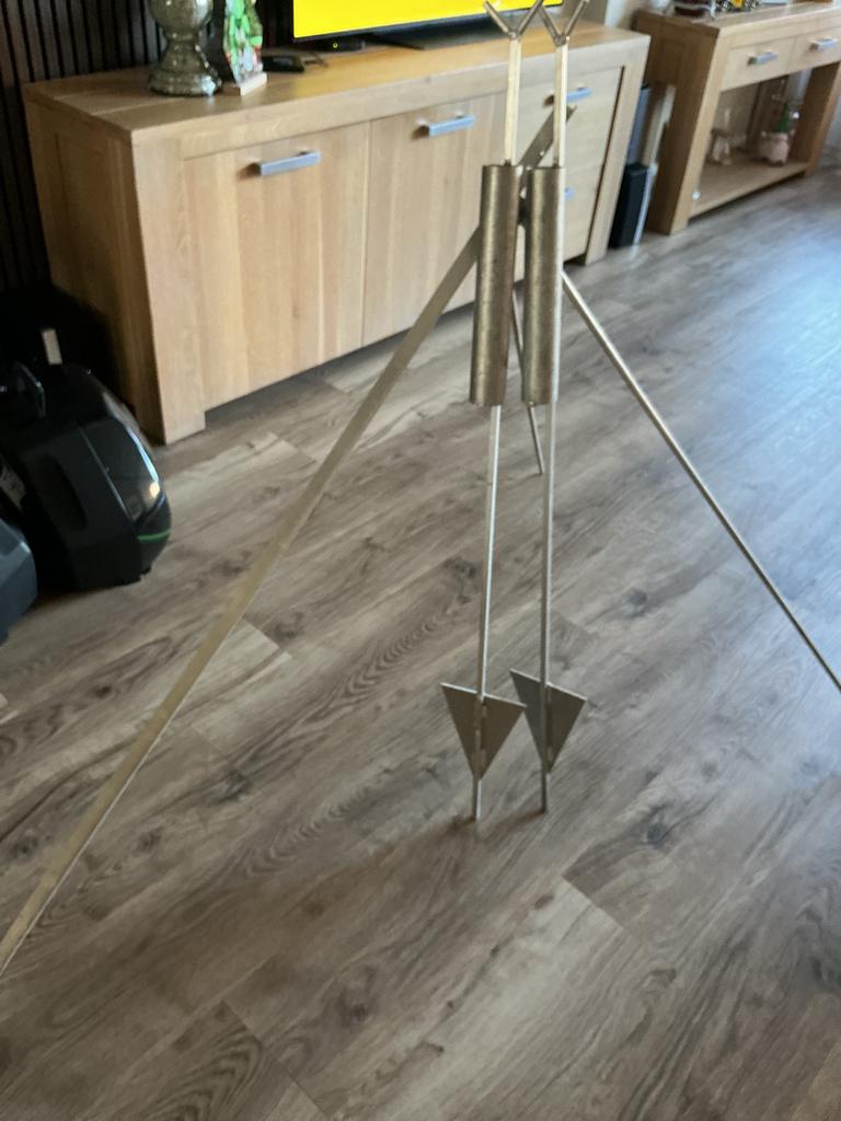 Driepoot visstandaard en twee rechte hengelstandaarden, Ophalen of Verzenden, Gebruikt, Overige typen