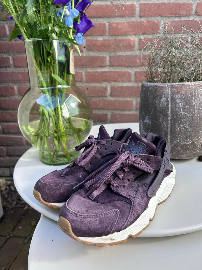 Nike Huarache sneakers, paars, maat 38.5, Ophalen of Verzenden, Gedragen, Overige kleuren, Sneakers of Gympen