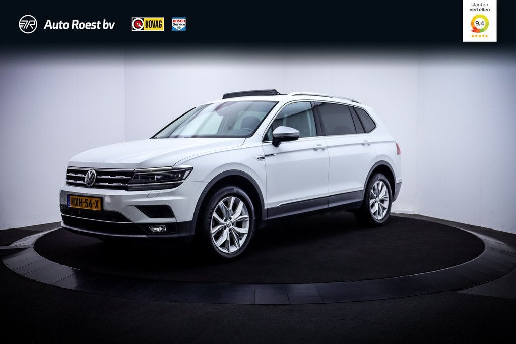 Volkswagen Tiguan Allspace 1.5TSI Dsg HIGHLINE FULL LED | PA, 1502 kg, Zwart, 150 pk, Alcantara