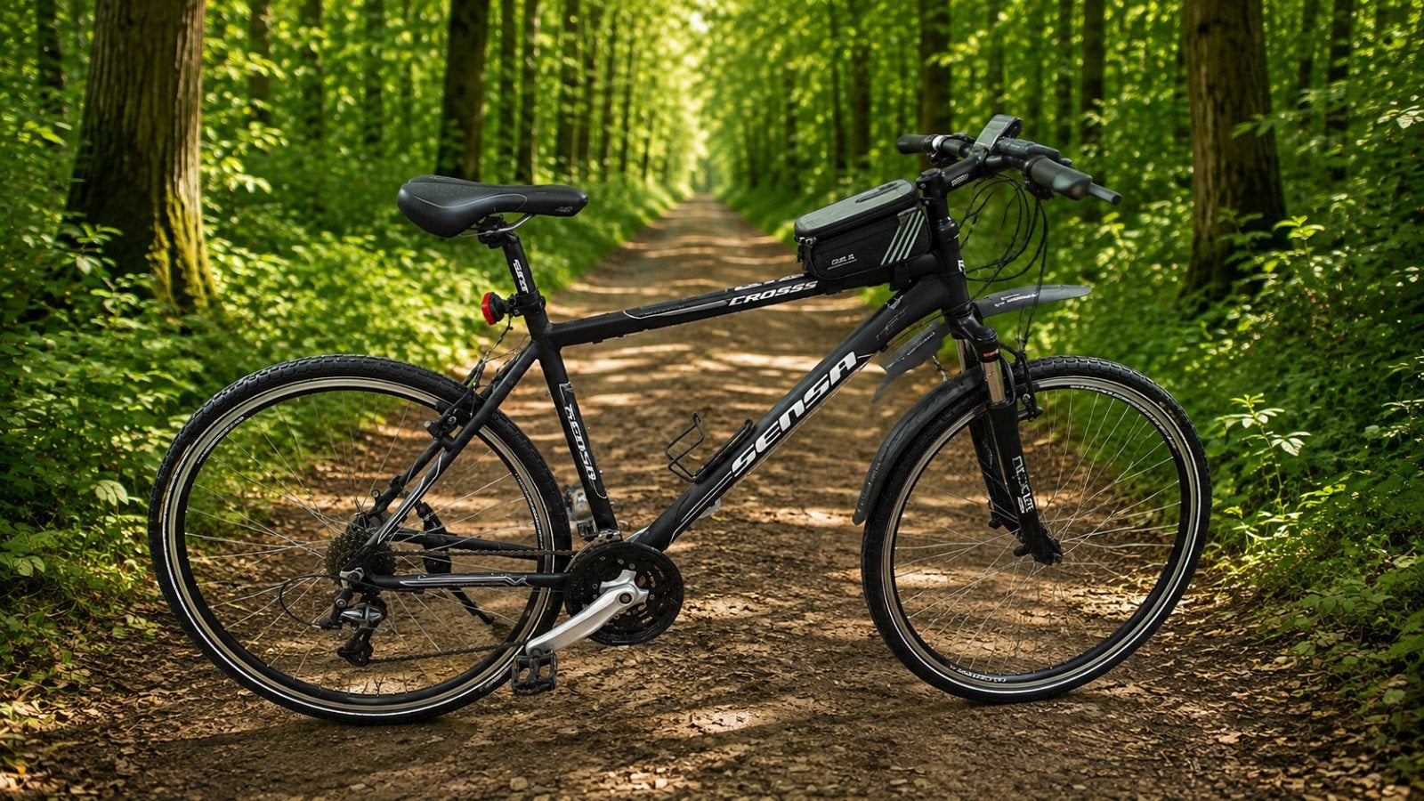 Sensa Cross Hybride fiets., 28 inch, Gebruikt, Vering, Velgrem