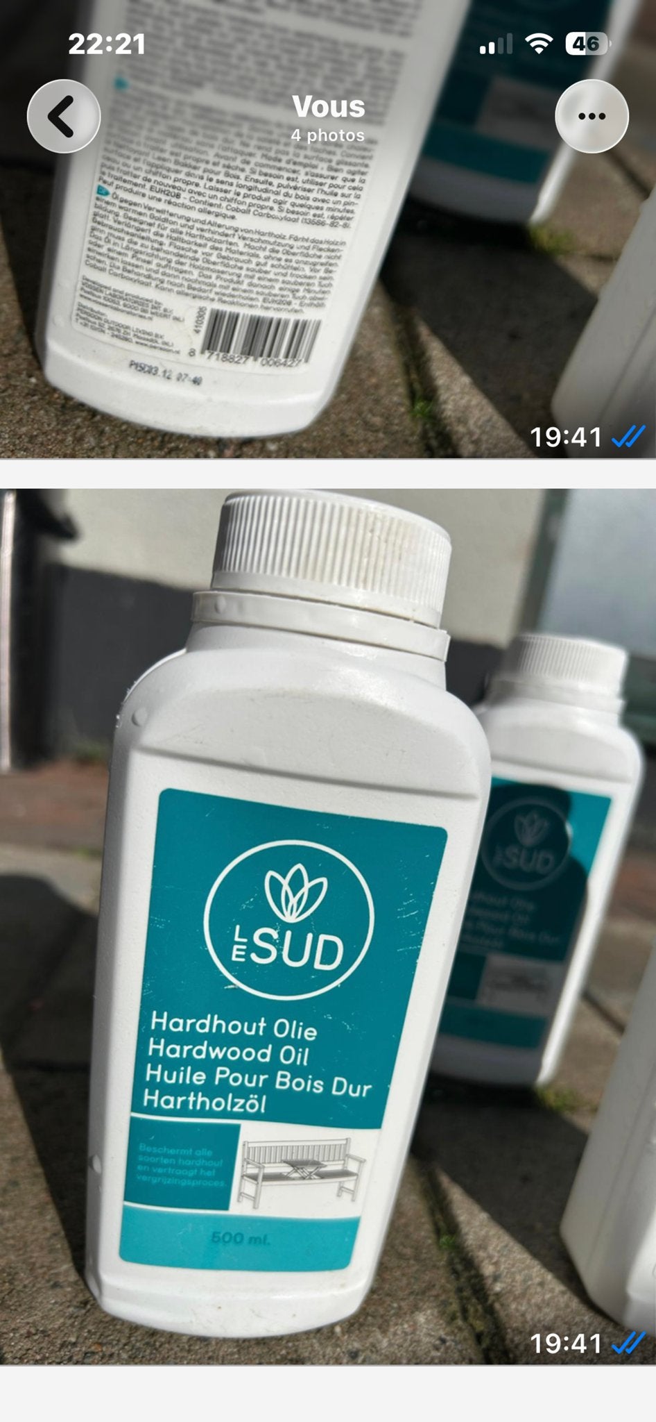 LE SUD Hardhout Olie 500 ml (Duitse kwaliteit), Ophalen