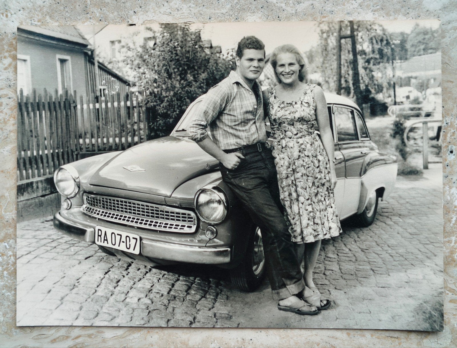 Oude auto foto oldtimer Wartburg 311/312 (1955-1967) - DDR, Verzamelen, Foto's en Prenten, Ophalen of Verzenden, 1940 tot 1960