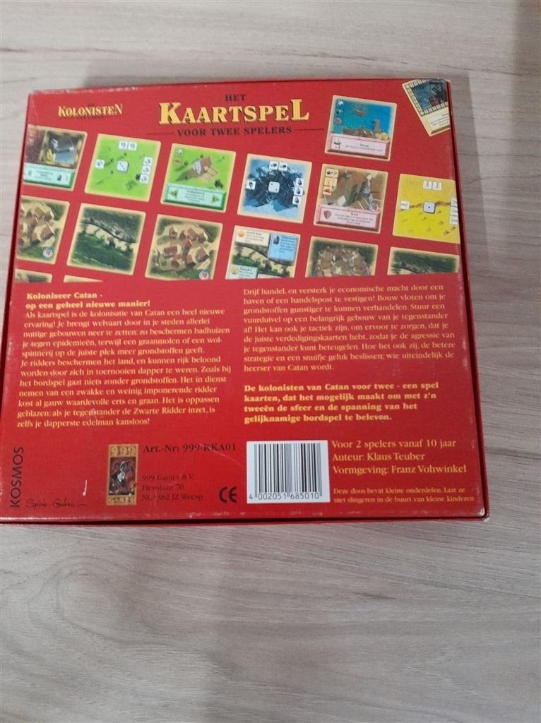 Kolonisten van catan het kaartspel - 999 games - s3135, Verzenden, Zo goed als nieuw