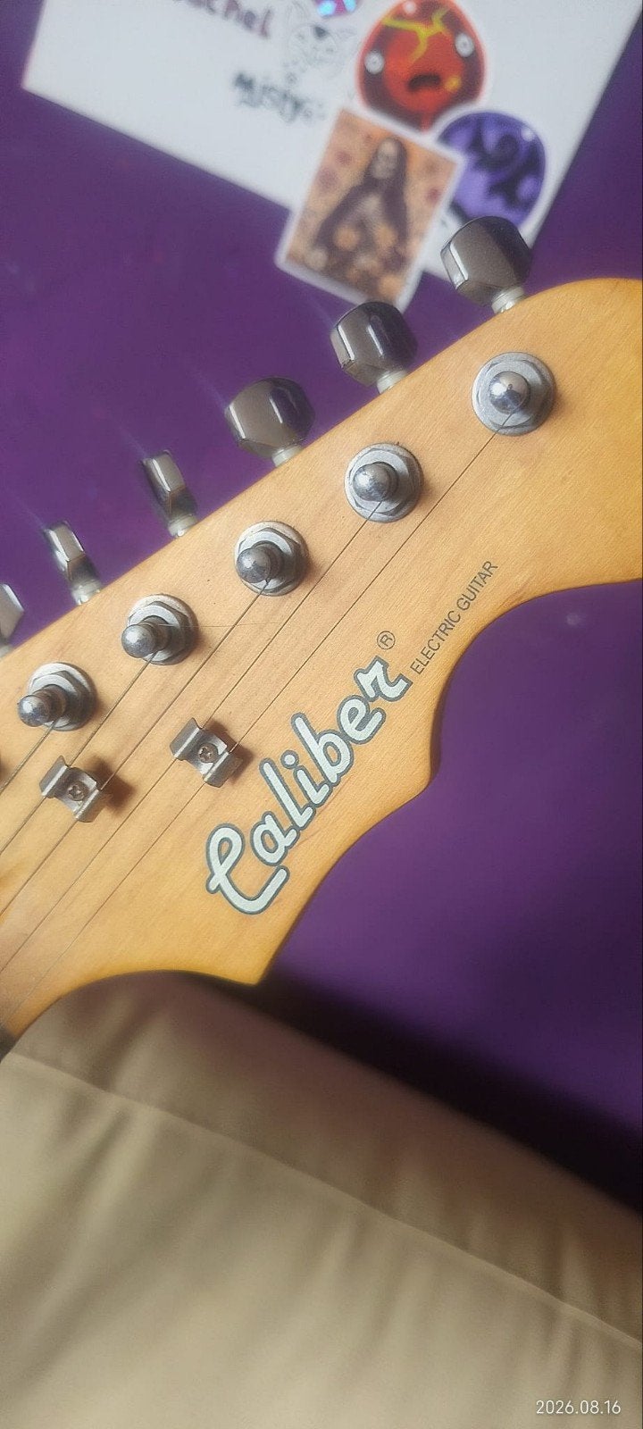 Caliber elektrische gitaar - Zwart, zo goed als nieuw, Muziek en Instrumenten, Ophalen of Verzenden, Zo goed als nieuw, Solid body