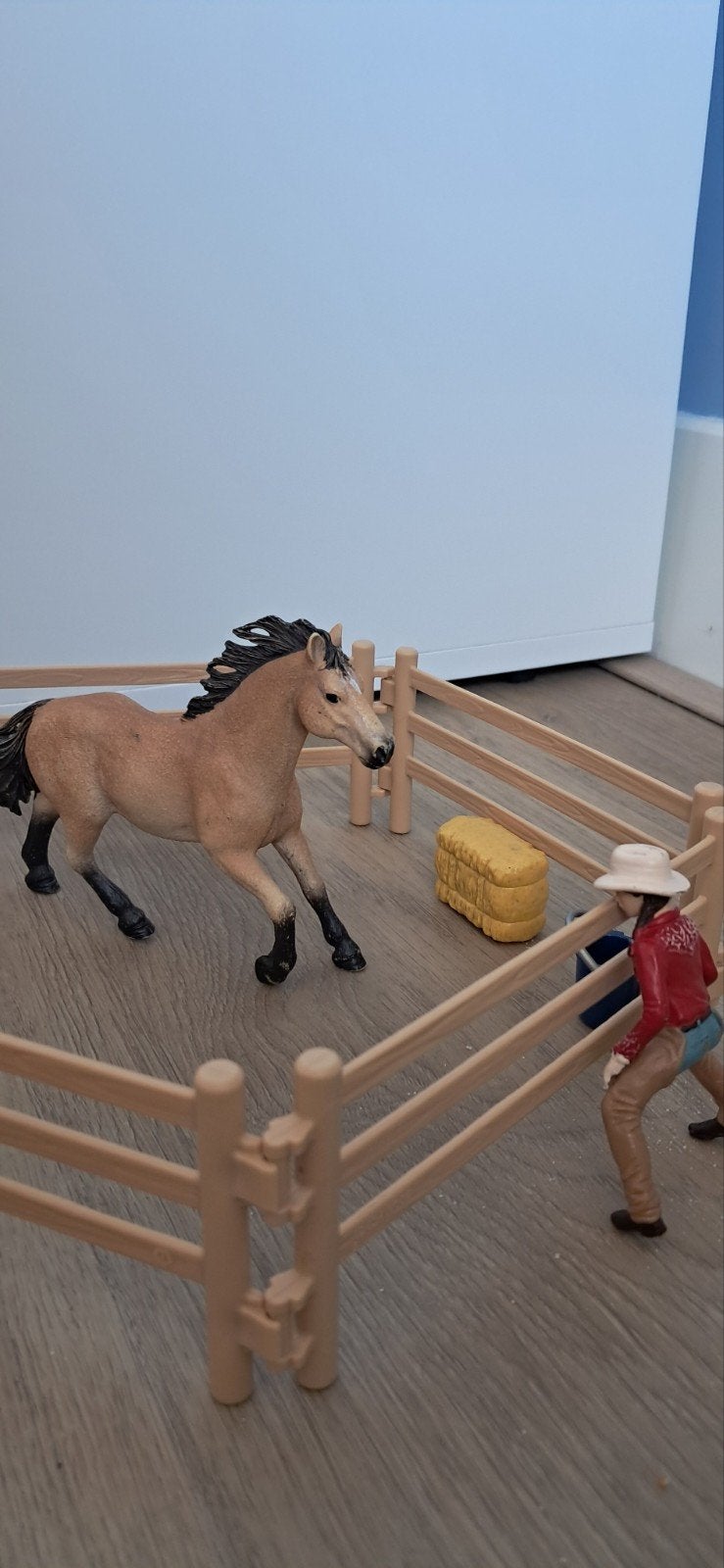Schleich wild paard met western ruiter, Ophalen of Verzenden, Zo goed als nieuw