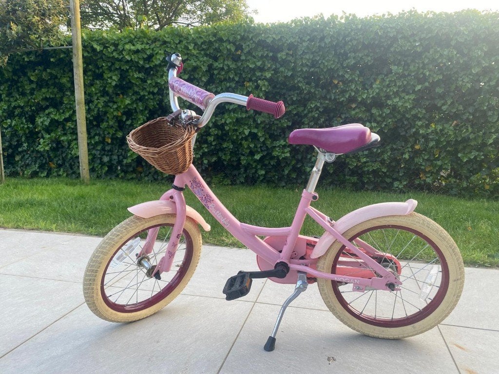 Nogan Butterfly 16inch meisjesfiets, Ophalen, Terugtraprem, Gebruikt, 16 inch