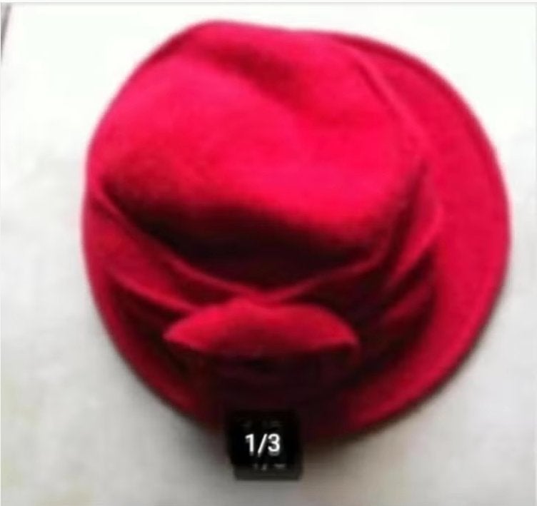 Meisjes hoedje rood, Ophalen of Verzenden, Zo goed als nieuw, Meisje
