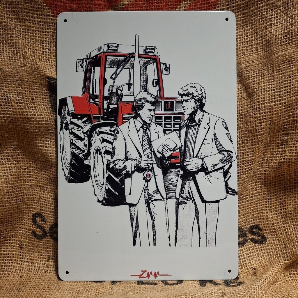 International Harvester Handel - Metalen bord, Metaal, 30 cm, 20 cm, Meerkleurig