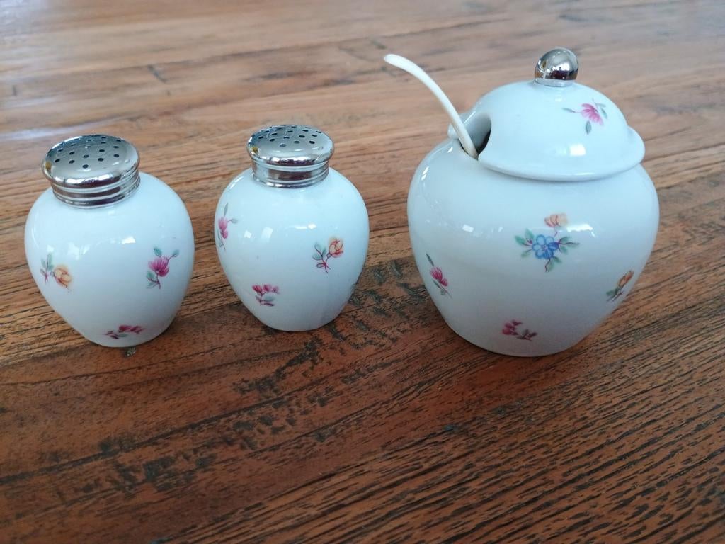 Vintage Gerold Porzellan Bavaria Kruidenstel, Antiek en Kunst, Antiek | Porselein, Ophalen of Verzenden