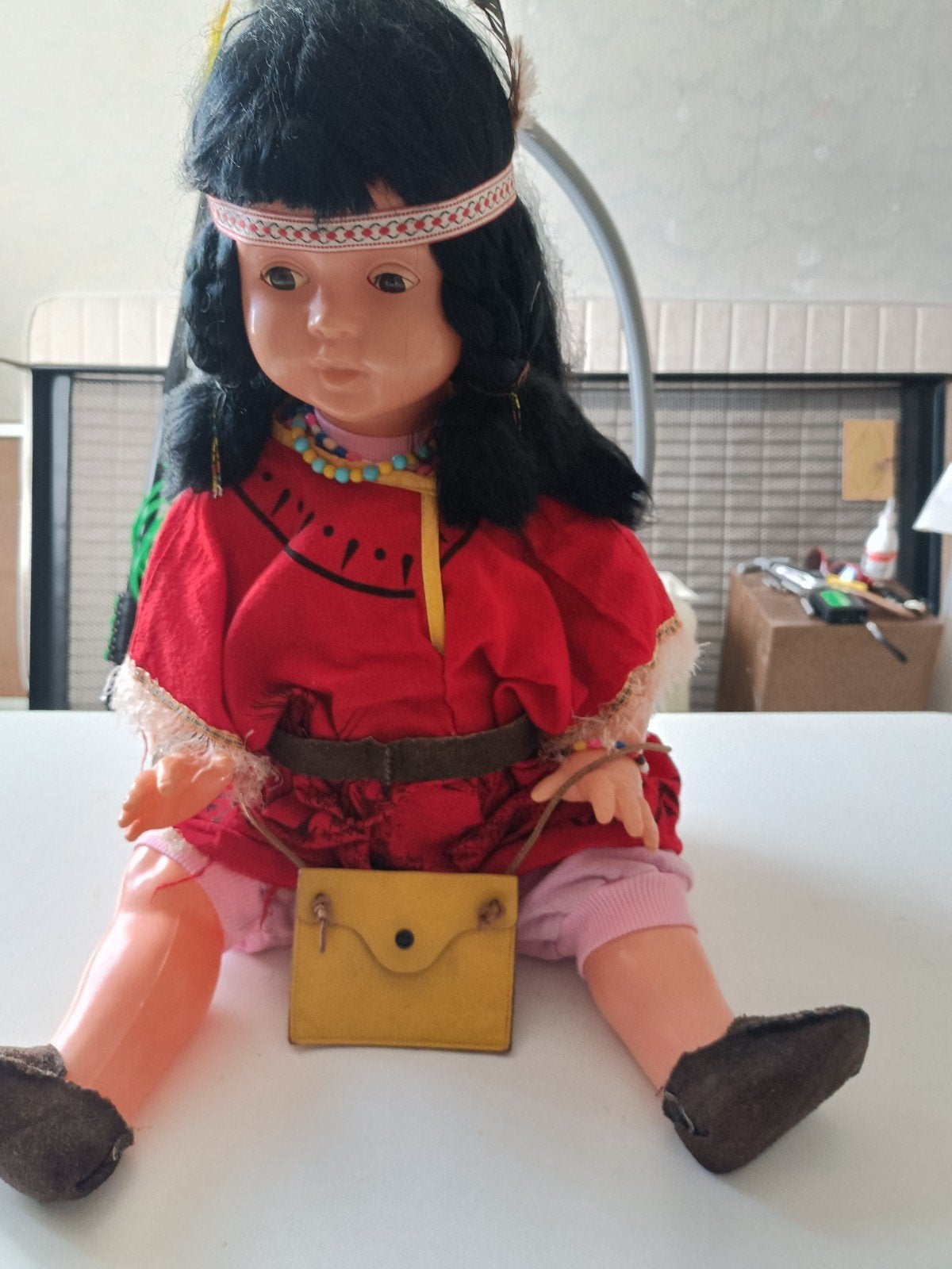 Grote pop in traditionele kleding, Ophalen of Verzenden, Gebruikt, Overige typen
