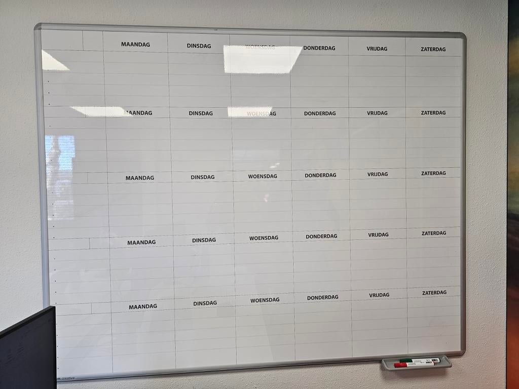 Planbord magnetisch maandplanner, Ophalen of Verzenden, Zo goed als nieuw, Magneetbord