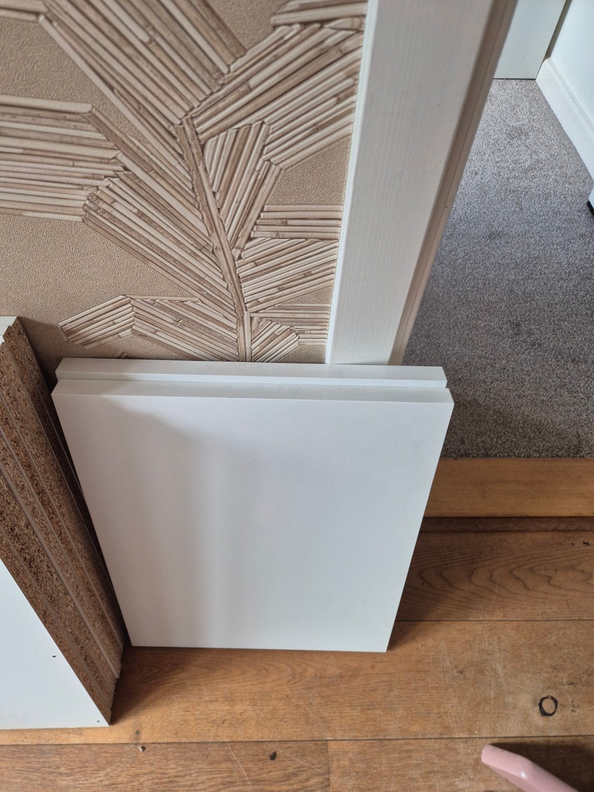 2 IKEA ELVARLI legplanken wit, Huis en Inrichting, Ophalen of Verzenden, Gebruikt