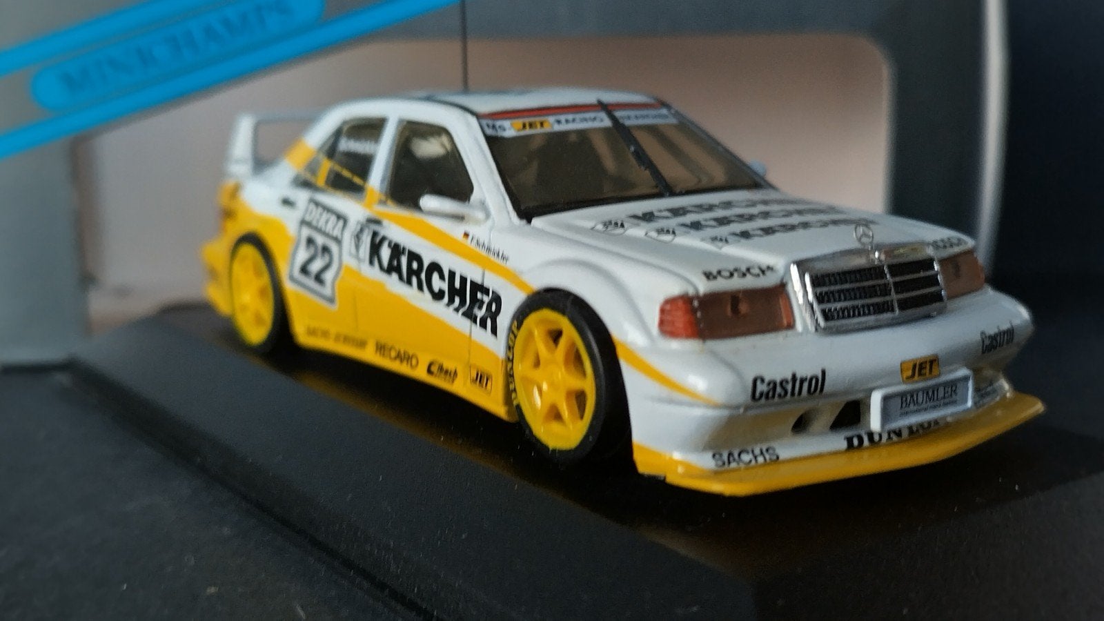 Mercedes Benz 190 E DTM Evo karcher1:43 Minichamps Pol, Auto, Verzenden, ., Nieuw
