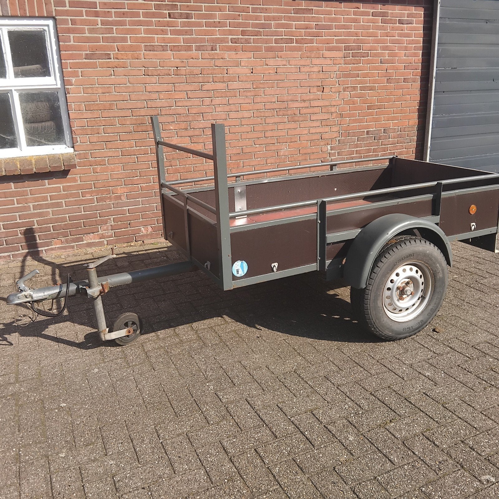 Aanhanger enkelasser. torsieas. koprek. 108x200, Auto diversen, Ophalen