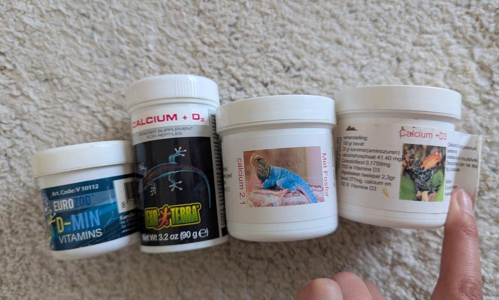 Reptielen supplementen, Ophalen