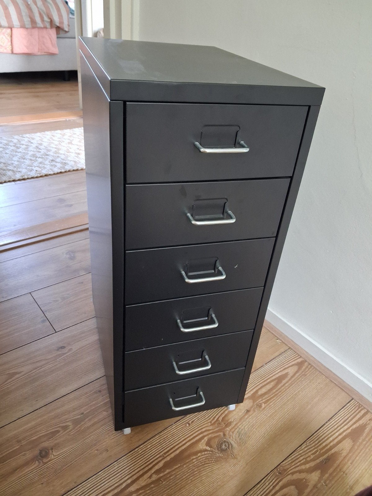 IKEA Helmer ladeblok met 6 lades, zwart, Ophalen, Minder dan 50 cm, Gebruikt, Minder dan 100 cm