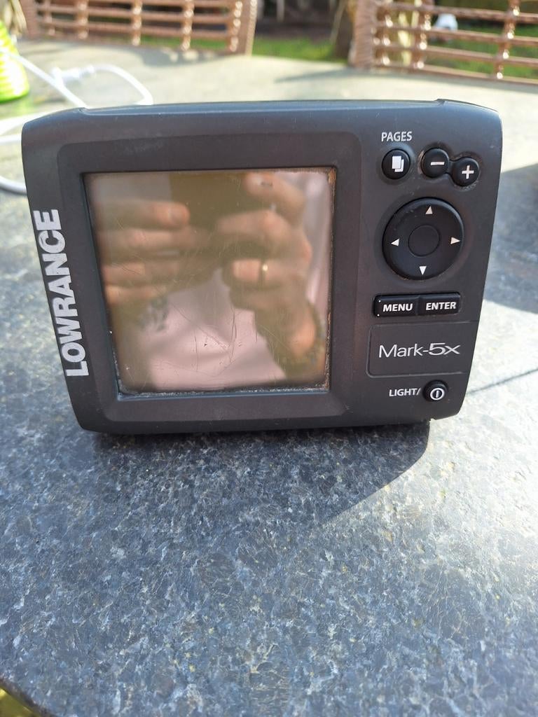 Lowrance Mark-5x Fishfinder/Dieptemeter, Watersport en Boten, Navigatiemiddelen en Scheepselektronica, Ophalen of Verzenden, Gebruikt