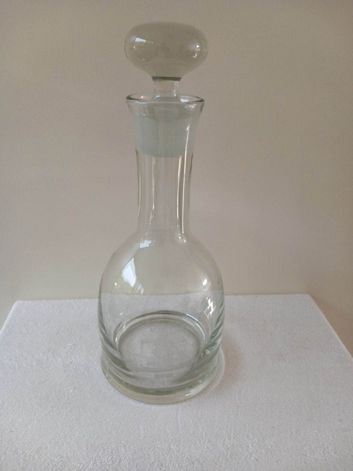 Vintage Glazen Karaf met Stop, Ophalen of Verzenden