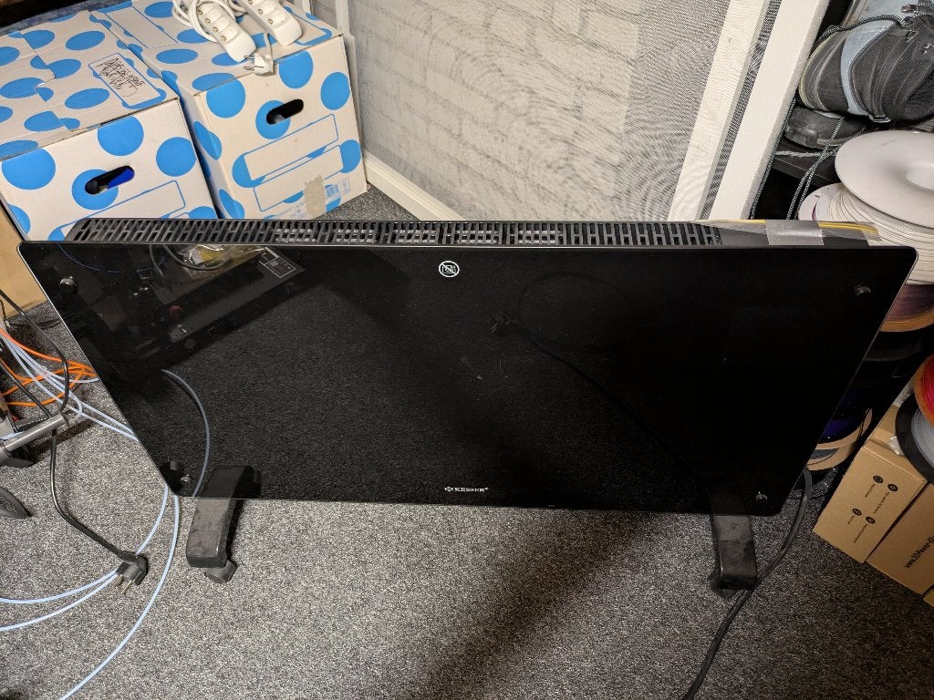 Kesser Glass panel electric heater 2500 W, Ophalen, 30 tot 80 cm, Radiator, Zo goed als nieuw