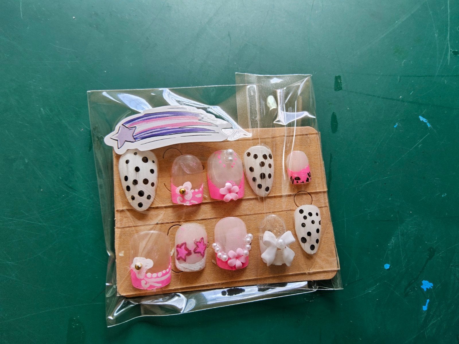 Leuke plaknagels met stickers om nagels mee op te plakken, Verzenden, Nieuw