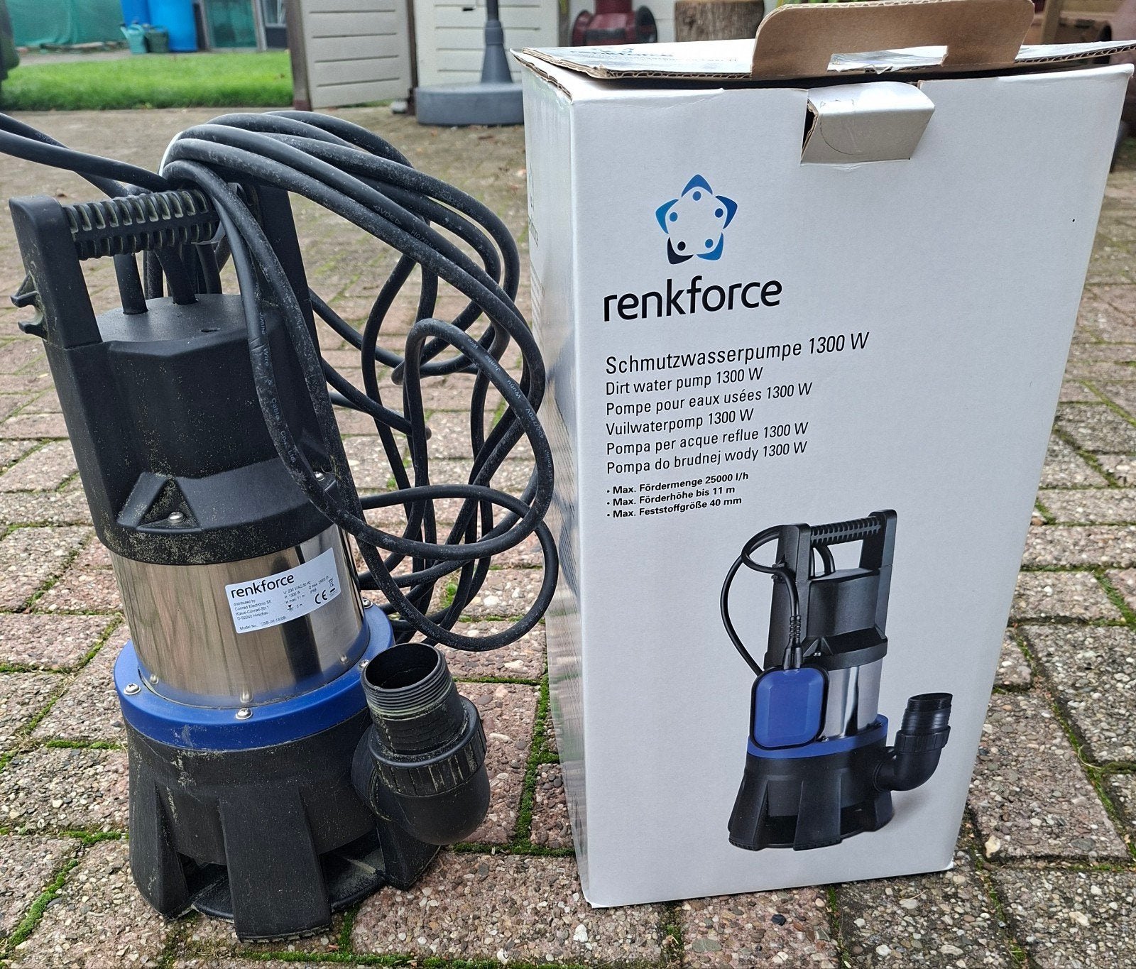 vuilwaterpomp renkforce, Ophalen, Gebruikt