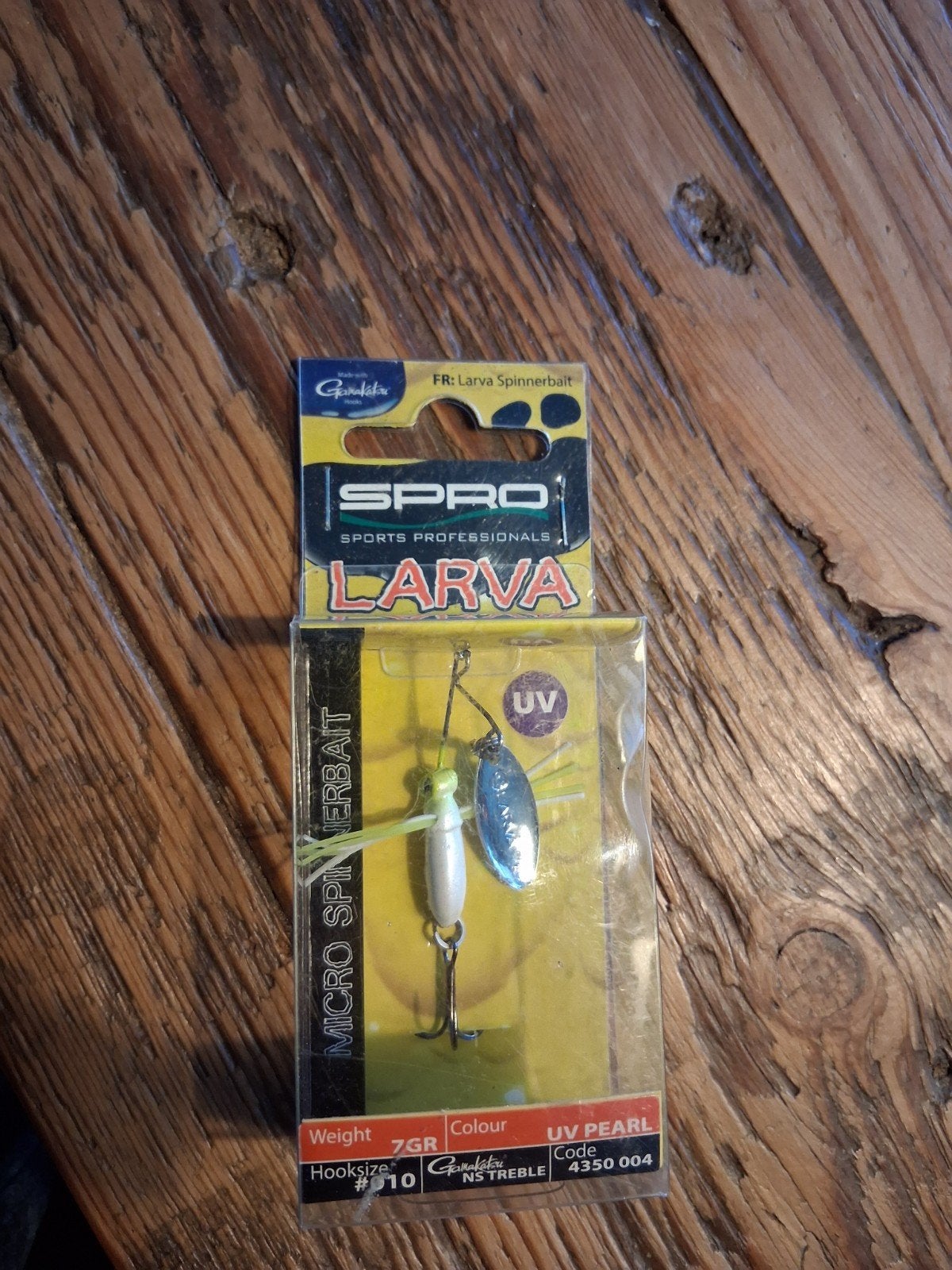 SPRO Larva Micro Spinnerbait - 7gr UV Pearl, Ophalen of Verzenden, Nieuw, Kunstaas