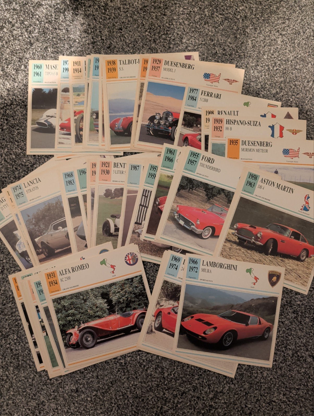 auto verzamelkaarten, Ophalen of Verzenden