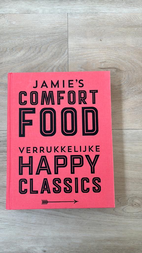Jamie Oliver Comfort Food: Verrukkelijke Happy Classics, Ophalen of Verzenden, Zo goed als nieuw, Europa, Hoofdgerechten