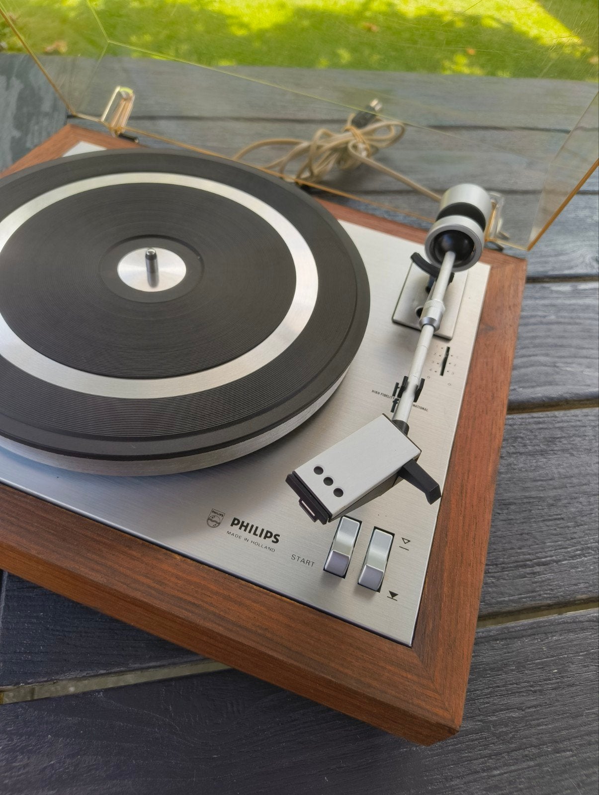 Philips 408 met nieuwe riem, Ophalen, Platenspeler, Philips