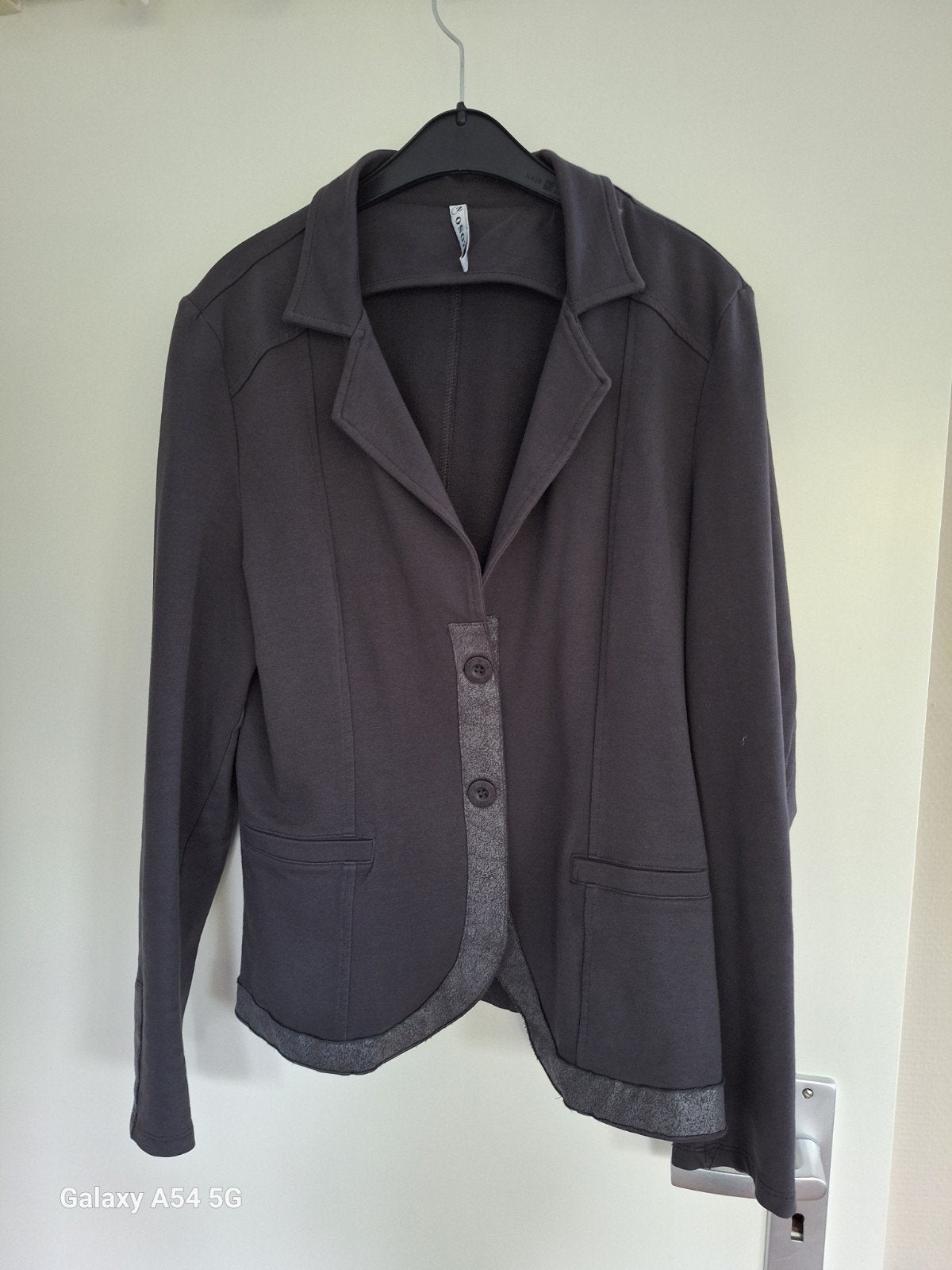 Zoso Colbert Grijs met Bies - Maat M/L, Jasje, Grijs, Gedragen, Zoso